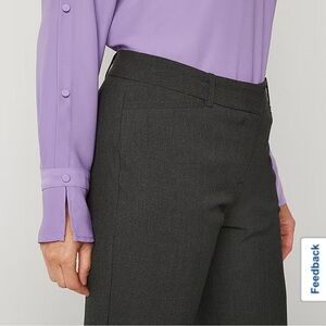 Liz Claiborne Audra Women's Gray Flat Front Pants size 6